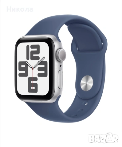 Продавам чисто нов Apple Watch SE (2024), GPS, Silver Aluminum Case 40 мм