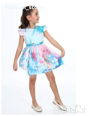 Рокля Frozen + чанта, снимка 1 - Детски рокли и поли - 45560942