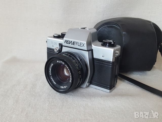 Revueflex TL 25/Praktica MTL-5/+ Revuenon (Pentacon) 50/1.8 , снимка 4 - Фотоапарати - 45385297