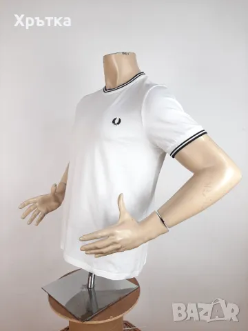 Fred Perry - Оригинална мъжка тениска размер M, снимка 2 - Тениски - 47438248