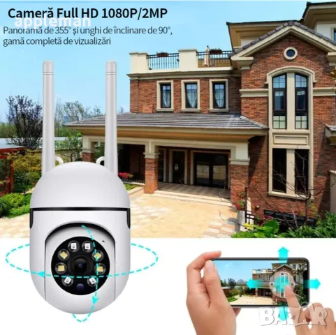 Robocam безжична WiFi въртяща FULLHD Камера, снимка 1 - IP камери - 47450581