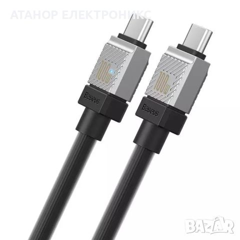 Baseus - Data Cable CoolPlay Series - Type-C to Type-C Super Fast Charging PD100W, 2m , снимка 5 - Оригинални зарядни - 46673806