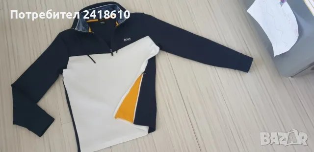 Hugo Boss Sweat 1 Half Zip Regular Fit Mens Size M НОВО!  ОРИГИНАЛ! Мъжко горнище с 3/4 Цип!, снимка 1 - Спортни дрехи, екипи - 47437893