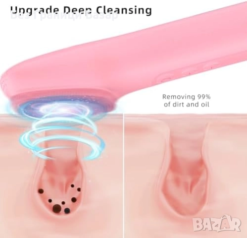 Нова Силиконова четка за лице с 3 режима и дълбоко почистване на пори , снимка 2 - Други - 51942014