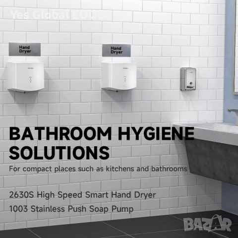 anydry 2630S Автоматичен сешоар за ръце 1650W, снимка 7 - Друга електроника - 53644259