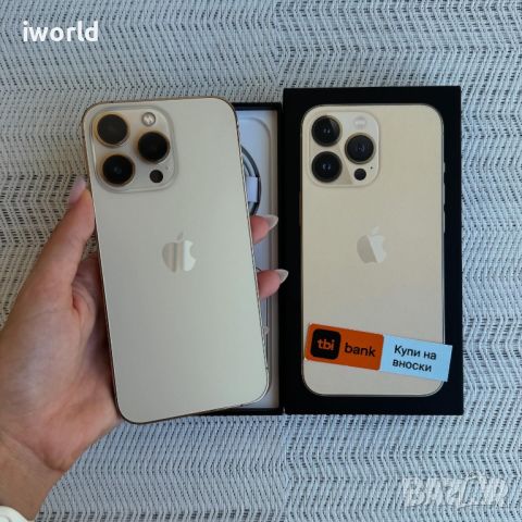 НОВ❗️ 256gb❗️ 100% батерия❗️ iPhone 13 Pro ❗️лизинг от 52лв/м ❗️ gold златен, снимка 1 - Apple iPhone - 46427167