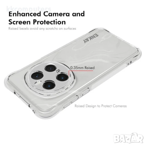 Honor Magic7 Pro 5G Удароустойчив ENKAY Силиконов Калъф и Протектор, снимка 3 - Калъфи, кейсове - 51366838