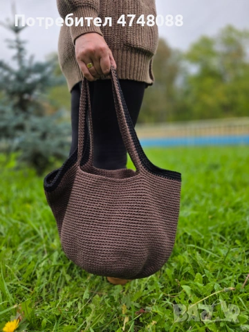 Плетена чанта. , снимка 2 - Чанти - 53618222