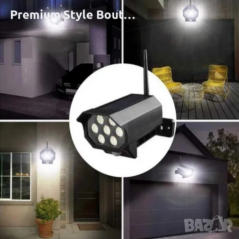 Соларна лампа камера BK-36 DRAGON 1200W - сензор за движение, снимка 5 - Камери - 53877536