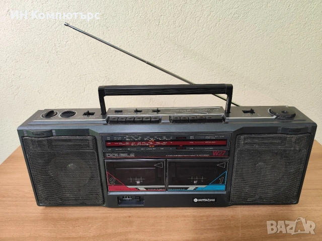 Продавам радиокасетофон Hitachi TRK-W27E, снимка 2 - Радиокасетофони, транзистори - 54157382