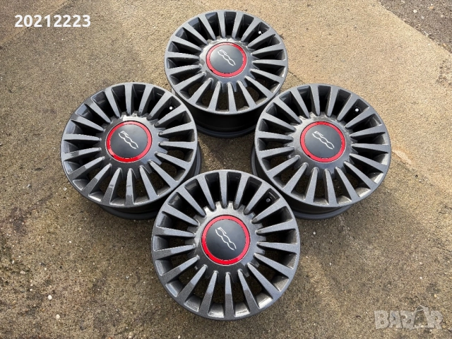4 броя алуминиеви джанти за Fiat 500 15, снимка 5 - Гуми и джанти - 52773654