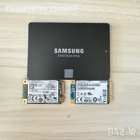 SSD mSATA 512GB/ Samsung EVO 850 SSD 2.5 500GB, снимка 3 - Части за лаптопи - 54253597
