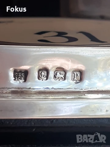 Уникален сребърен английски комплект за писалище писалка, снимка 3 - Антикварни и старинни предмети - 51276428