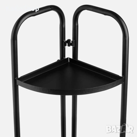 Цветарник - черен, метален, снимка 3 - Декорация за дома - 53928375