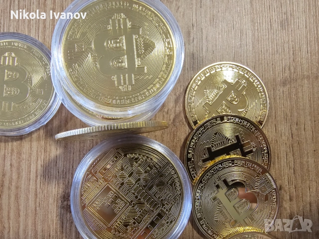 Биткойн монета | Bitcoin | сувенирна колекционерска декоративна|позлатени/посребрени монети| подарък, снимка 10 - Нумизматика и бонистика - 54157786
