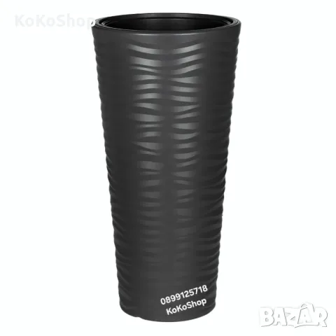 Висока кашпа-Ø 30x57 см./кашпа/висока пластмасова кашпа