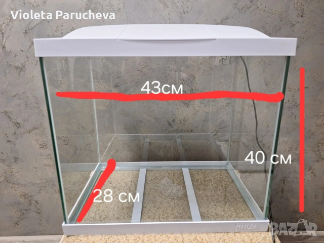 Аквариум за декоративни рибки, снимка 2 - Аквариуми - 54274590