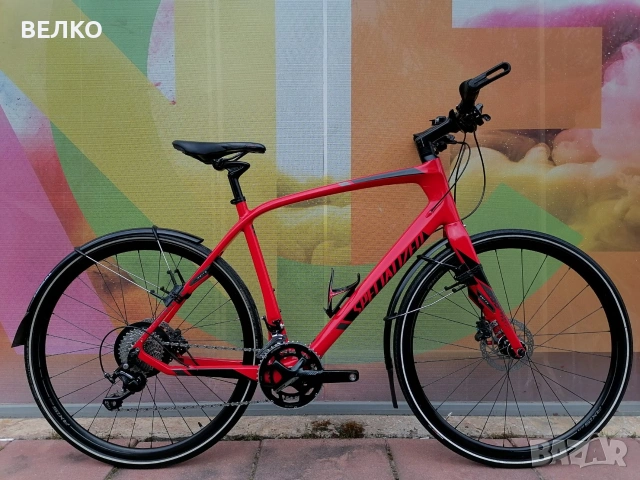 Хибриден велосипед Specialized Sirrus Expert - 28" 2x11 , Carbon , L , снимка 2 - Велосипеди - 54161043