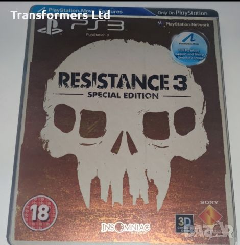 PS3-Resistance 3-Steelbook, снимка 1 - Игри за PlayStation - 45976577