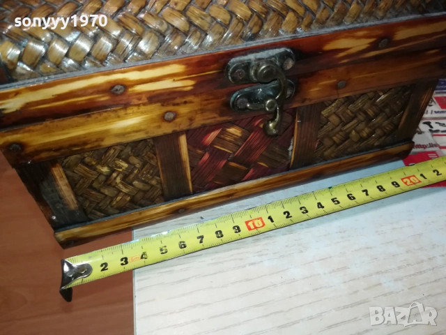 КРАСИВА ПЛЕТЕНА КУТИЯ ОТ ЕДНО ВРЕМЕ 0109252037LCHERY, снимка 12 - Антикварни и старинни предмети - 51570910