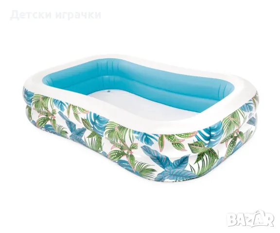 Надуваем басейн Intex 229 x 152 x 48 см, Family Tropical, снимка 3 - Басейни и аксесоари - 50047587