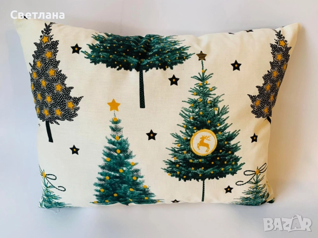 Коледни възглавнички, снимка 4 - Декорация за дома - 52668439