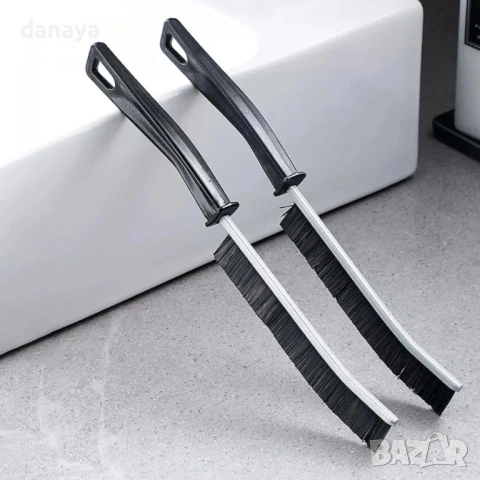 6432 Тънки четки за почистване на тесни пространства фуги ъгли, 2 бр, снимка 5 - Мопове, кофи, четки и метли - 53582884