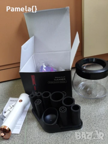 Нов електрически почистващ уред за четки за грим, снимка 4 - Други - 51419369