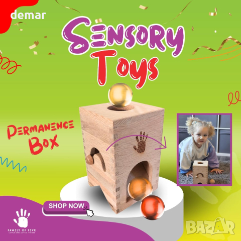  Дървена кутия за сортиране образователна играчка Монтесори за малки деца, снимка 4 - Образователни игри - 44975765