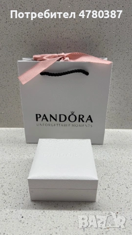 Сребърна гривна Pandora Crown, снимка 3 - Гривни - 54007398