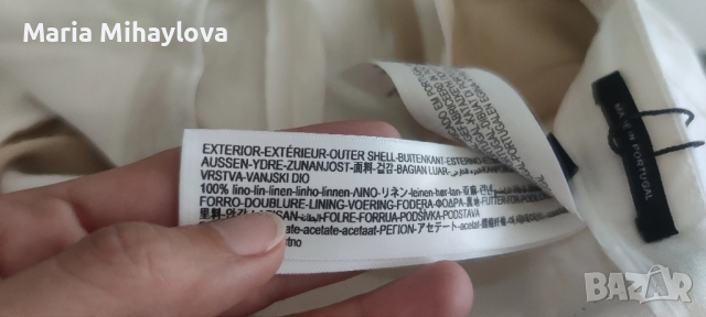 Massimo Dutti ленен панталон, снимка 5 - Панталони - 52287912