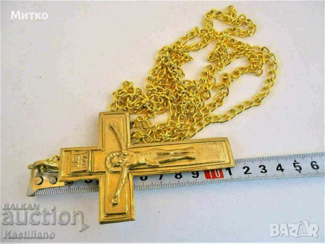 НОВ Свещенически, попски бронзов нагръден кръст, снимка 3 - Колекции - 45341781