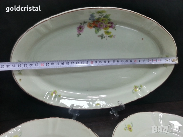 Стар български порцелан чинии , снимка 6 - Антикварни и старинни предмети - 52907602