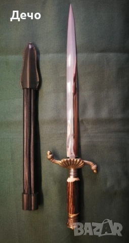 Стар Немски Ловен Нож Кинжал Кама Сабя Hirschfänger