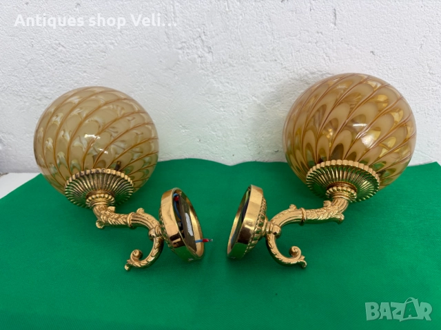 Позлатени аплици за стена №7620, снимка 6 - Антикварни и старинни предмети - 52468988