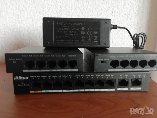 Dahua POE switch 3 броя, снимка 3 - Суичове - 52146535