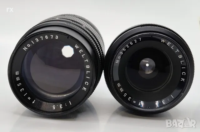 Лот m42 135m и 35mm Weltblick обективи, снимка 2 - Обективи и филтри - 46945235