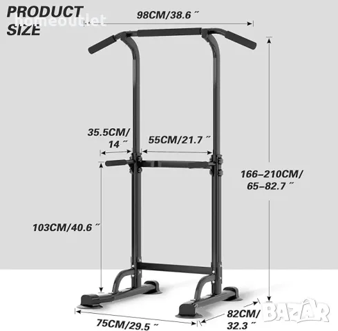 ПРОМОЦИЯ Многофункционален фитнес уред за тренировки в домашни условия 40JYPSPSBB005, снимка 8 - Фитнес уреди - 32834019