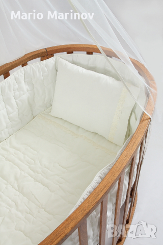 Дървено бебешко легло - TAHTEREVALLI Elipso, снимка 3 - Бебешки легла и матраци - 44942956