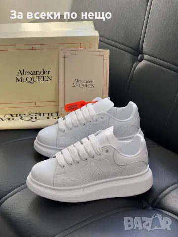 Alexander McQueen Дамски Бели Маратонки👟Дамски Спортни Обувки В Бял Цвят Александър Макуин Код E307, снимка 5 - Маратонки - 50416647