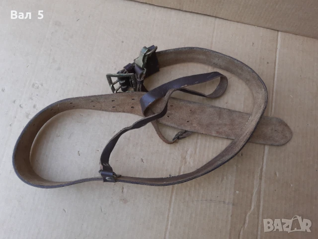 Стар военен строеви офицерски колан с портупей , униформа, снимка 5 - Антикварни и старинни предмети - 50739432