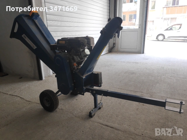 Мощна бензинова дробилка за клони HBM – почти нова! С електрически старт!