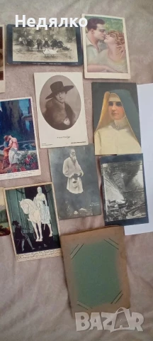 14 стари пощенски картички,1904-24г и албум, снимка 4 - Филателия - 51384105