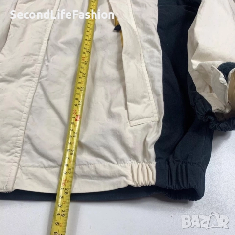 Discovery DSC Винтидж яке с качулка мъжко размер XL бежово синьо., снимка 4 - Якета - 52496723