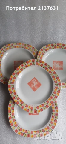 Комплект 4 броя ПОРЦЕЛАНОВИ ЧИНИИ - Българско Производство , снимка 1