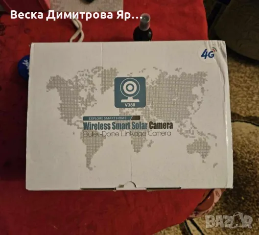 Соларна камера,4G,4K Ultra HD камера за наблюдение, двойна камера, снимка 2 - Камери - 47816023