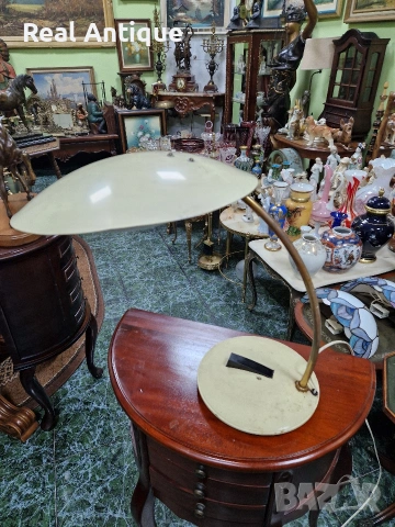 Рядка голяма антикварна руска съветска настолна лампа , снимка 2 - Антикварни и старинни предмети - 53463763