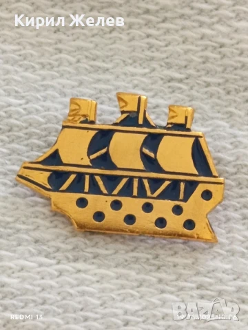Три значки стари редки от соца ИНТЕРКЛУБ БУРГАС,НАТО, КОРАБ за КОЛЕКЦИЯ 44474, снимка 5 - Колекции - 50720500