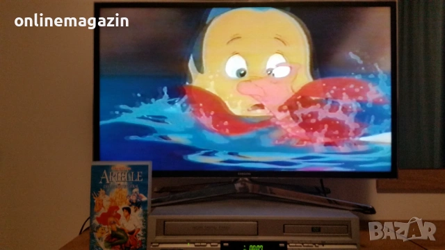 2 видеокасети с по две анимации Красавица  и Звярът  - Ну Погоди и Ариел - Гумените мечета VHS, снимка 6 - Други жанрове - 54013232