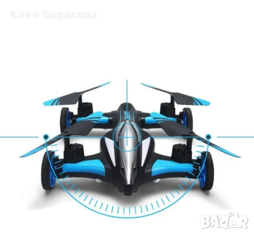 Jjrc дрон- автомобил с летателен режим и дистанционно управление DRON JRC-X123, снимка 5 - Други стоки за дома - 49317436